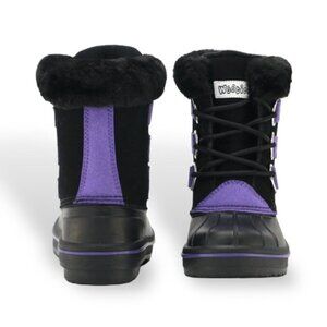 Girls premium winter boots purple size 3